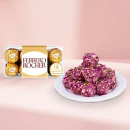 Exquisite Rose Almon Delight with Ferrero Rocher 1