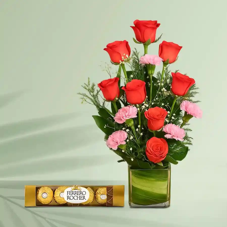 Scintillating Flowers N Chocolates Extravaganza