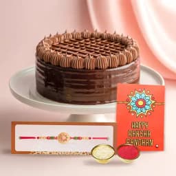 Sweet Raksha Bandhan Celebration Cake Combo 1