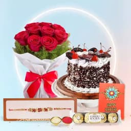 Delightful Chocolate Cake with Blooming Roses 1