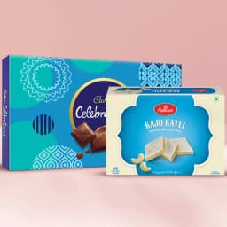 Haldirams Kaju Katli with Cadbury Celebration Pack 1