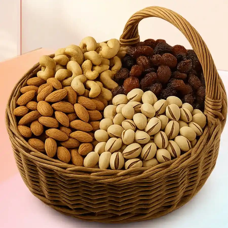 Delicious Assorted Dry Fruits Basket