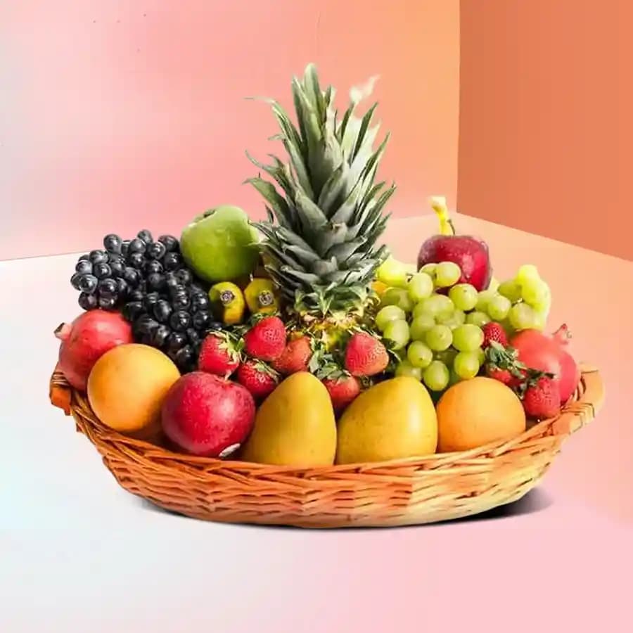 Delectable Fresh Fruits Basket