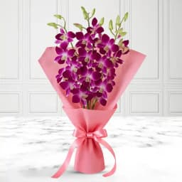 Purple Passion Orchids Bouquet 1