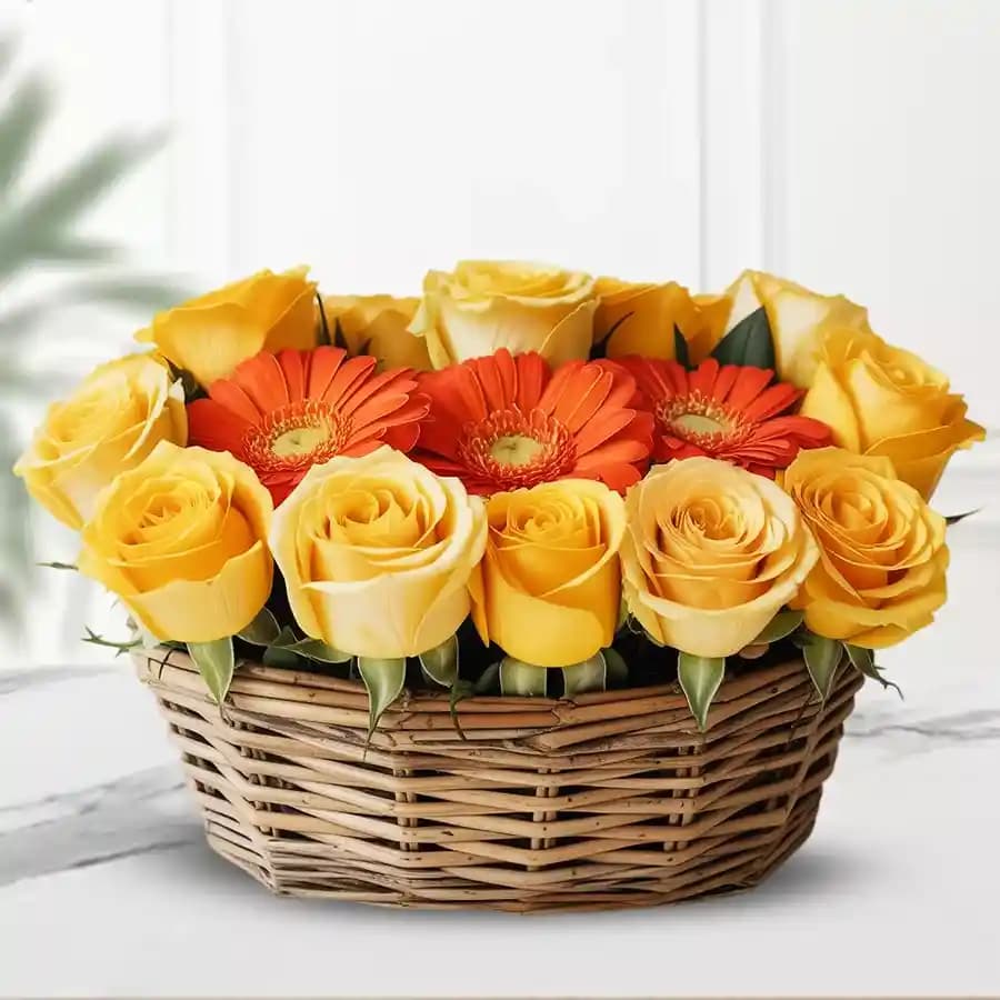 Joyful Blooms Gift Basket