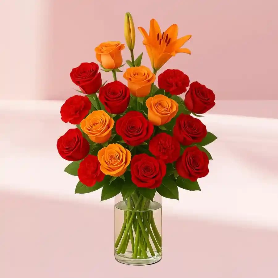 Vibrant Affection Floral Ensemble