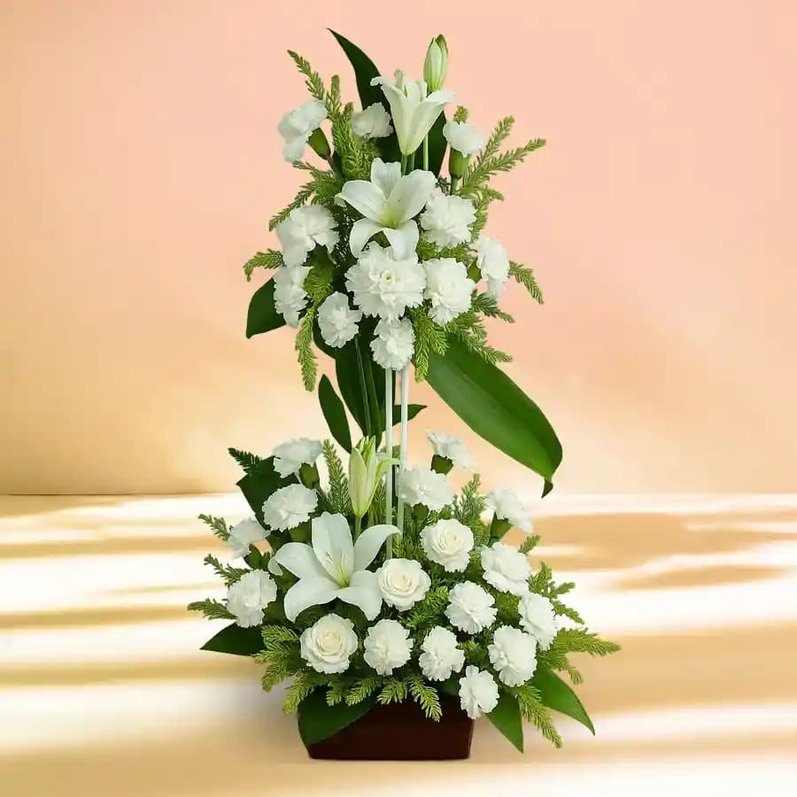 Elegant White Floral Harmony