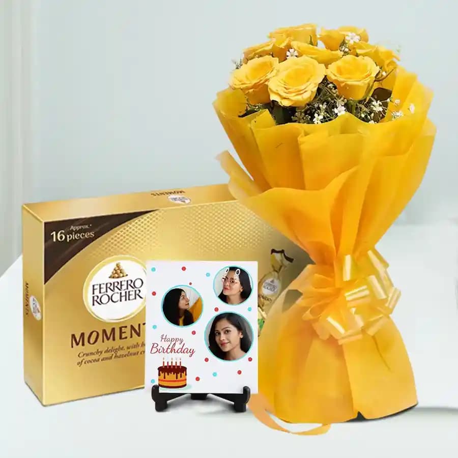 Radiant Yellow Rose Keepsake Gift