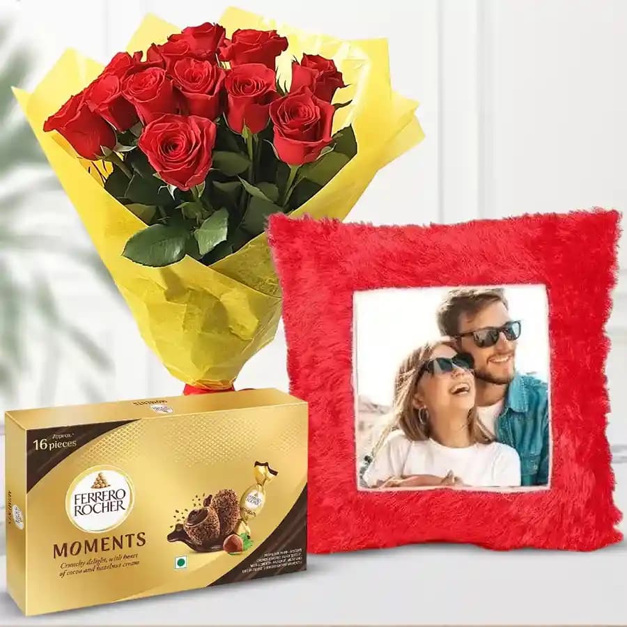 Timeless Love Cushion & Floral Delight