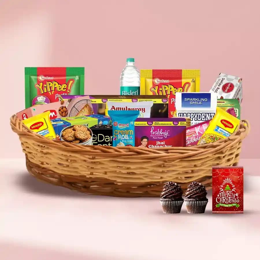 Sizzling Tea Cookie and Cakes Basket