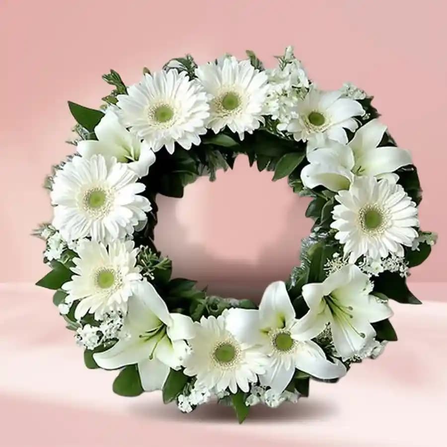 Sympathy N Strength Floral Wreath