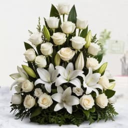 Mesmerizing Mixed Flowers Tall Arrangement 1