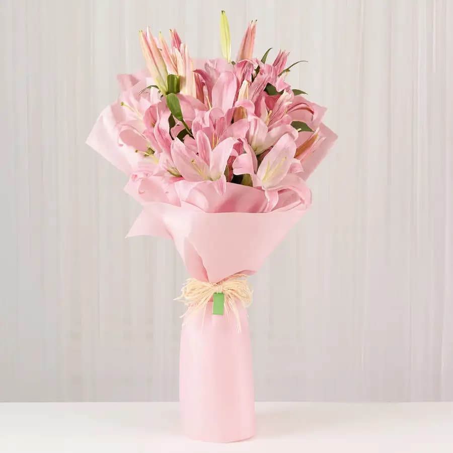 Enchanted Oriental Lilies Bouquet