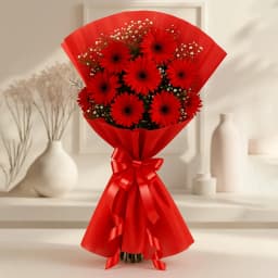 Stunning Red Gerberas Bouquet 1