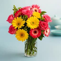 Multicolored Floral Collection in a Vase 1