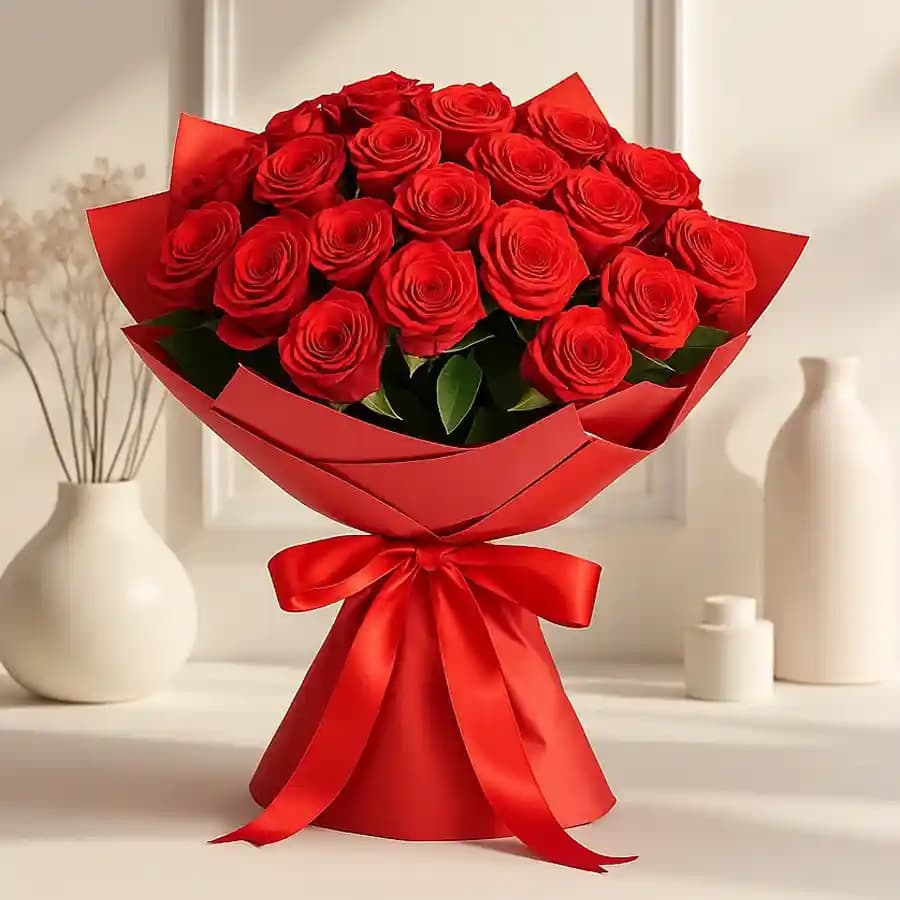 Radiant Summer Dutch Rose Arrangement