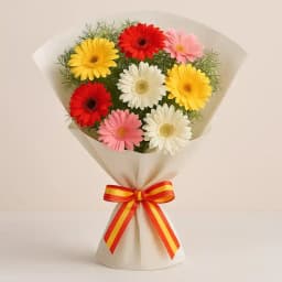 Bright Bouquet of Mixed Gerberas 1