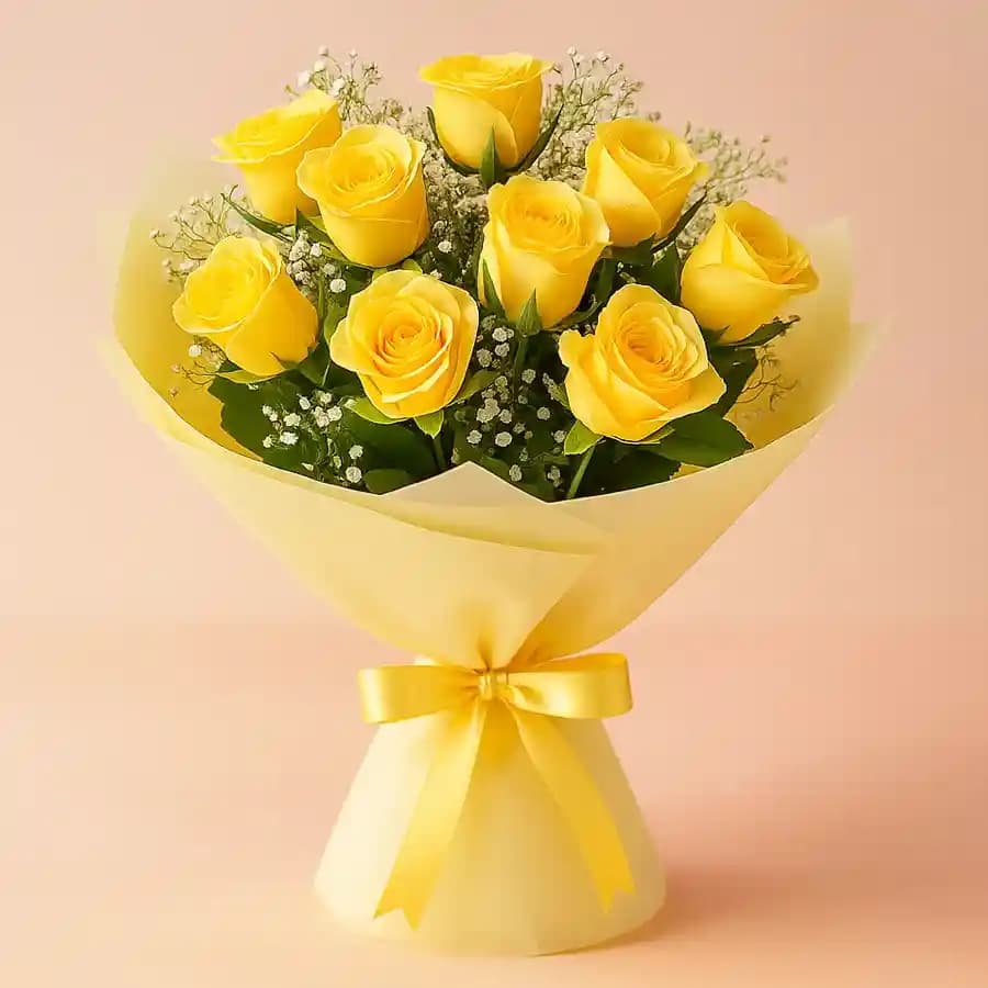 Wonderful Bouquet of Yellow Roses