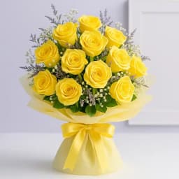 Awesome Yellow Roses Bouquet 1