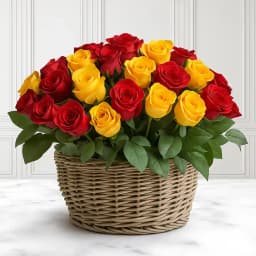 Wonderful Arrangement of Mixed Roses 1