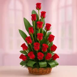 Wonderful Red Roses Arrangement 1