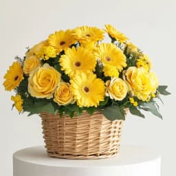 Nurtured Novelty Gerberas and Roses Arrangement 1