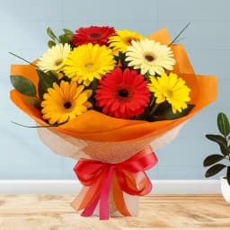 Charming Gerberas Bouquet 1