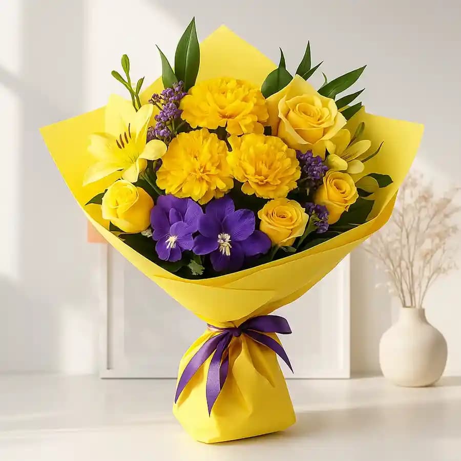 Exuberant Bouquet of Radiant Flowers