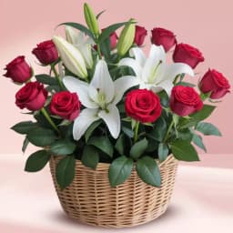 Wonderful Basket of Beautiful Flowers 1