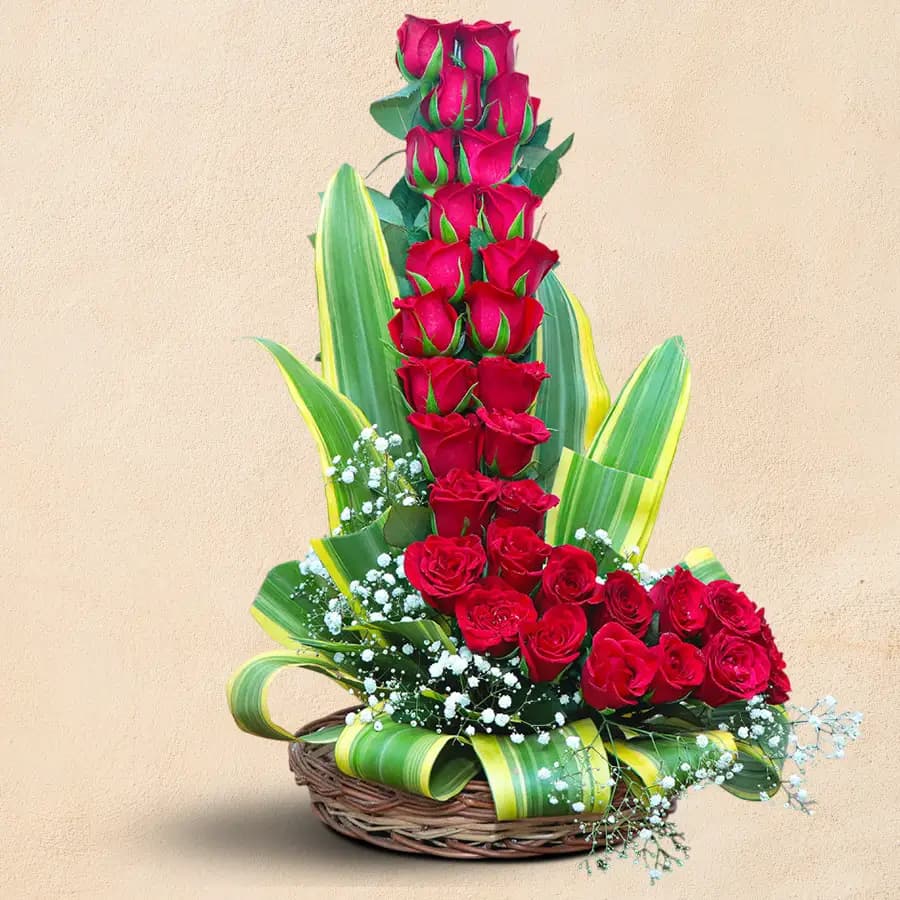 Immortal Astonishment Valentine’s Day Rose Assemblage