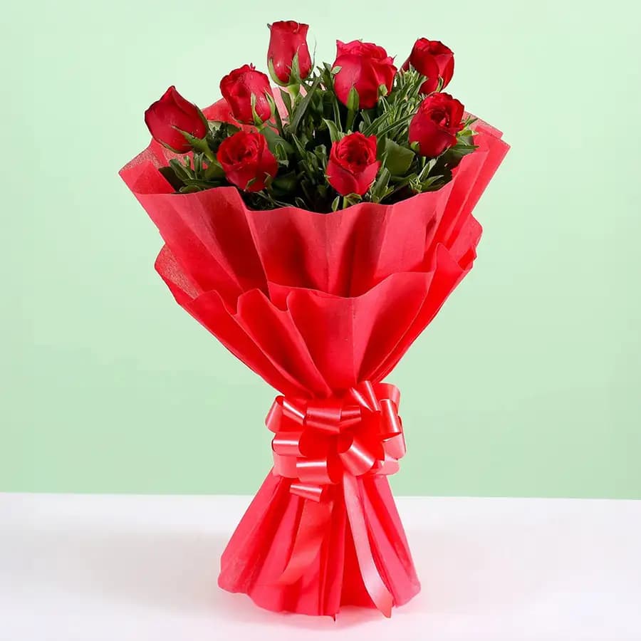 Rose Day Exclusive Bouquet of 6 Red Roses