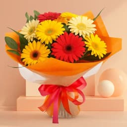 Superb Looking Bouquet of Assorted Gerberas 1