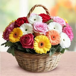 Premium Basket of Mixed Flowers 1
