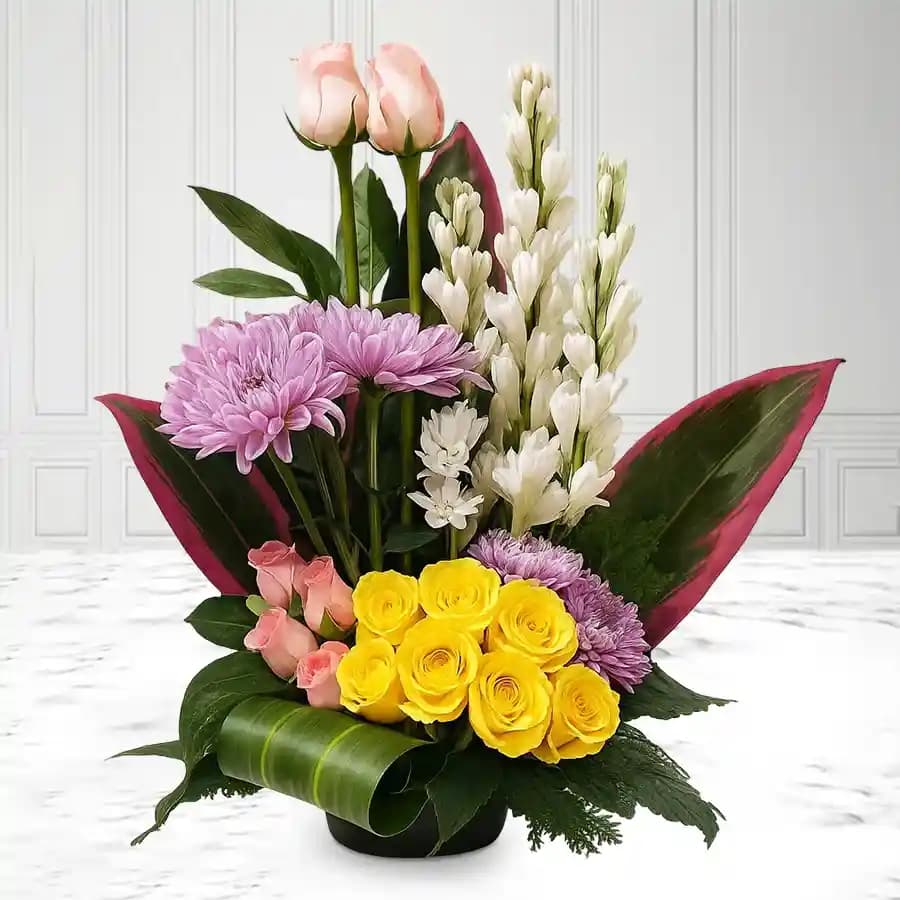 Beautiful Arrangement of Assorted Flowers