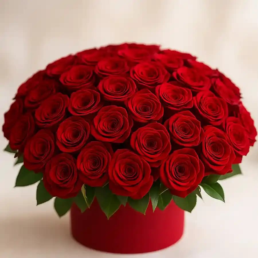 Mesmerizing Big Box of Red Roses