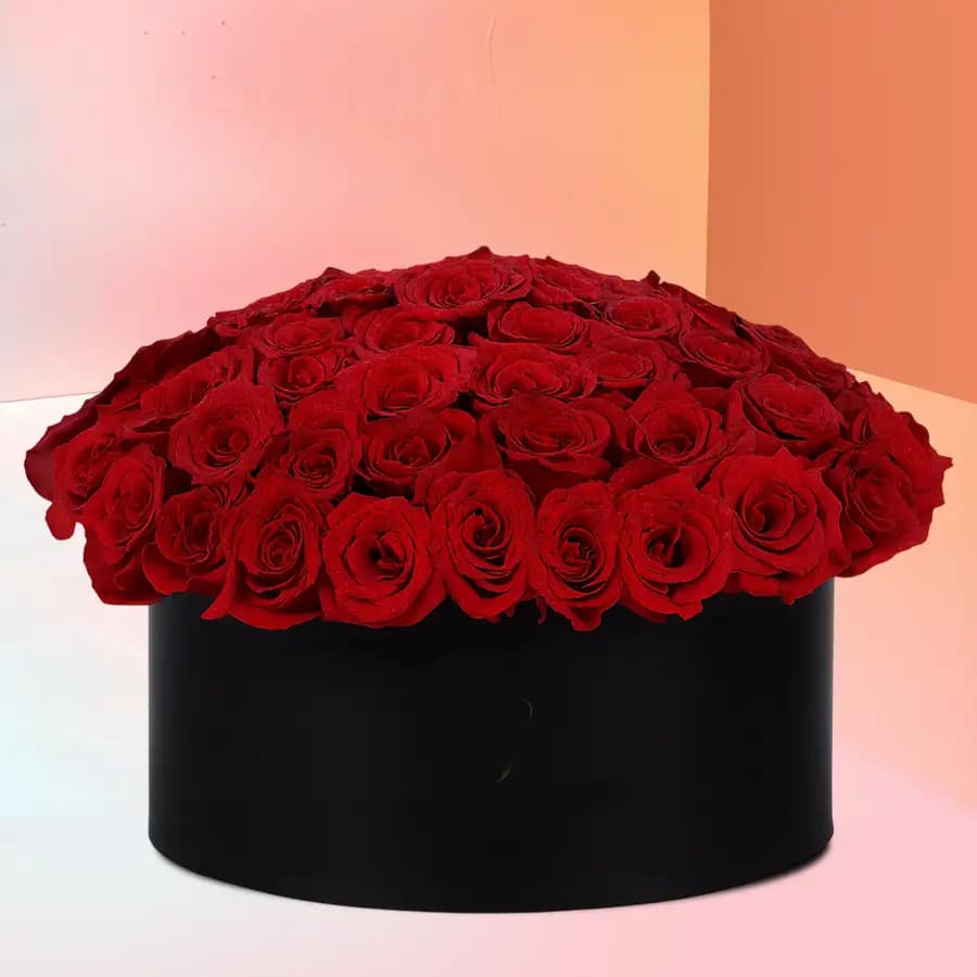 Mesmerizing Big Box of Red Roses