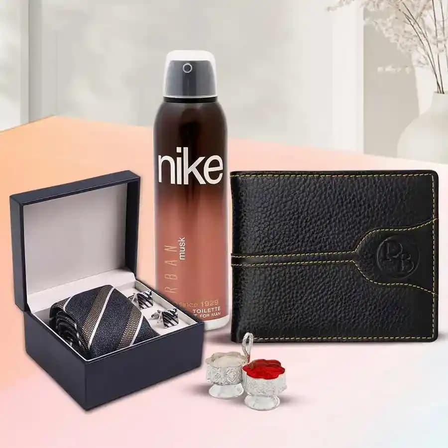 Superb Combo of Gents Accessories with free Roli Tilak and Chawal