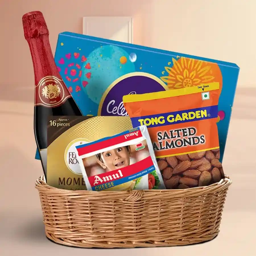 Superb Festive Indulgence Gift Hamper with Fruit Wine