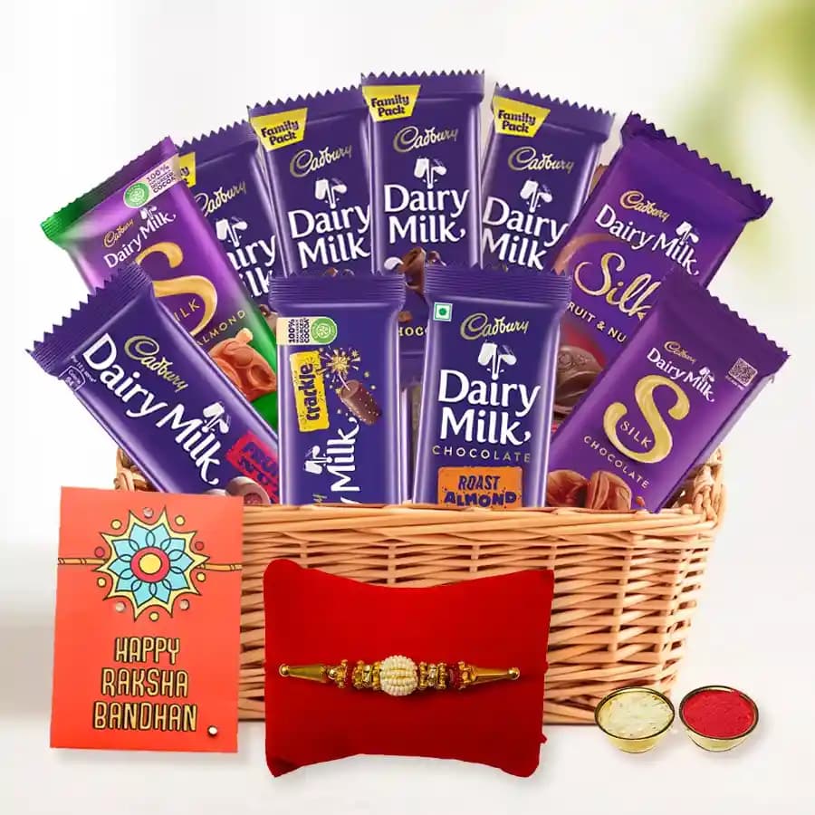 Delightful Cadbury Chocolates and Rakhi Celebration Set