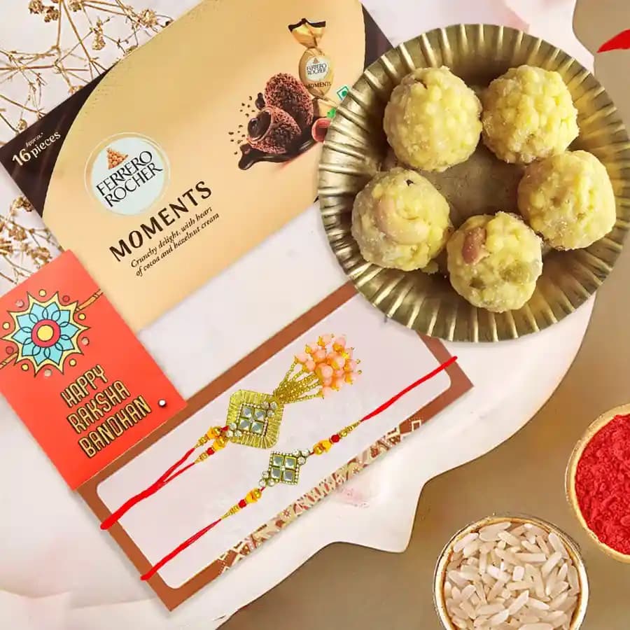 Bhai Bhabhi Rakhi Celebration with Sweets & Treats