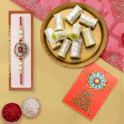 Delightful Kaju Pista Treat & Rakhi Gift Set 1
