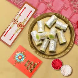 Elegant Rakhi and Cashew Delight 1