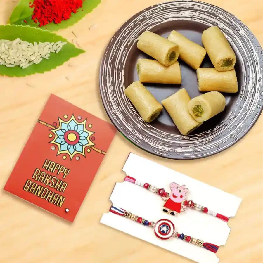 Cherished Rakhi with Kaju Treats
