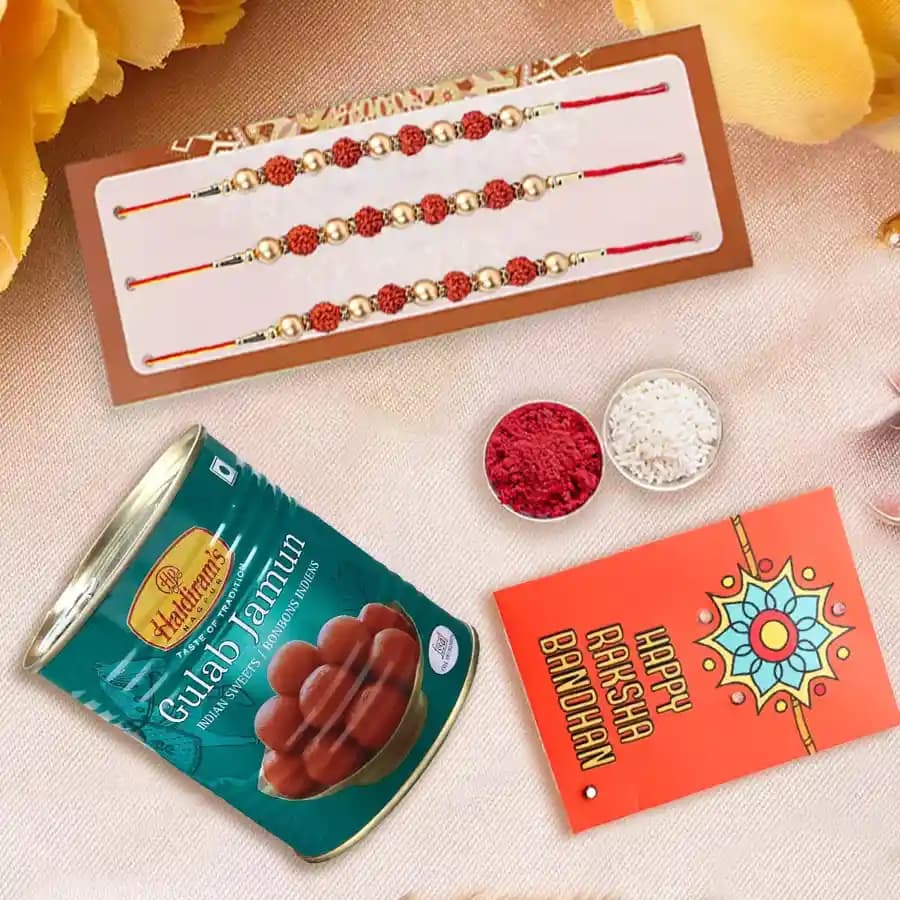 Rakhi Bliss with Sweet Gulab Jamun