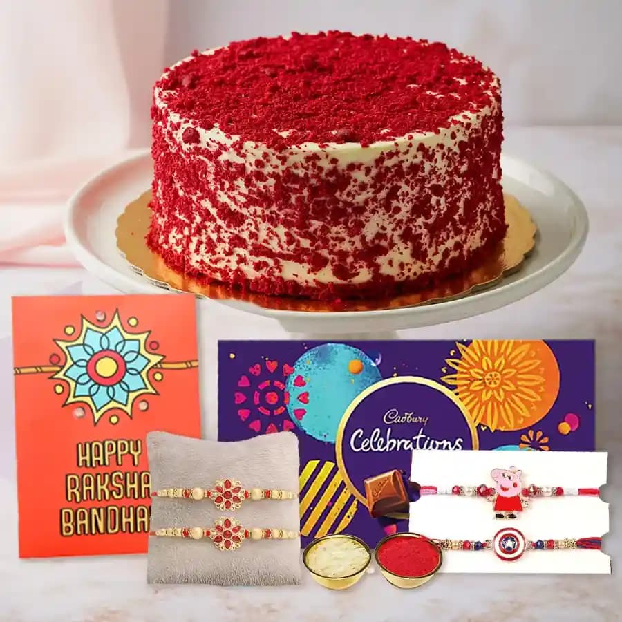 Delightful Rakhi Celebration with Gourmet Cake