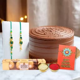 Sweet Bond Rakhi Set with Chocolate Indulgence 1