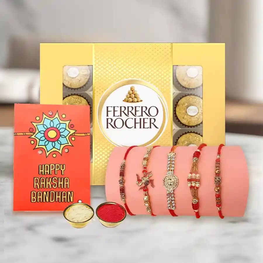 Joyful Rakhi and Chocolate Delight