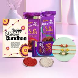 Elegant Kundan Rakhi & Chocolate Delight 1