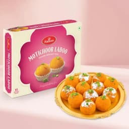Sweet Celebration: Haldiram's Motichur Laddoo Delight 1