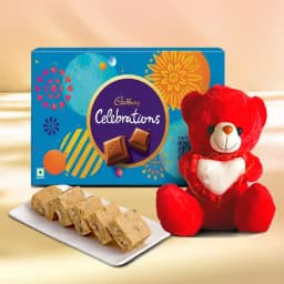 Badam Mewa from Chitale Bandhu Mithaiwale with Teddy N Cadbury Celebration 1